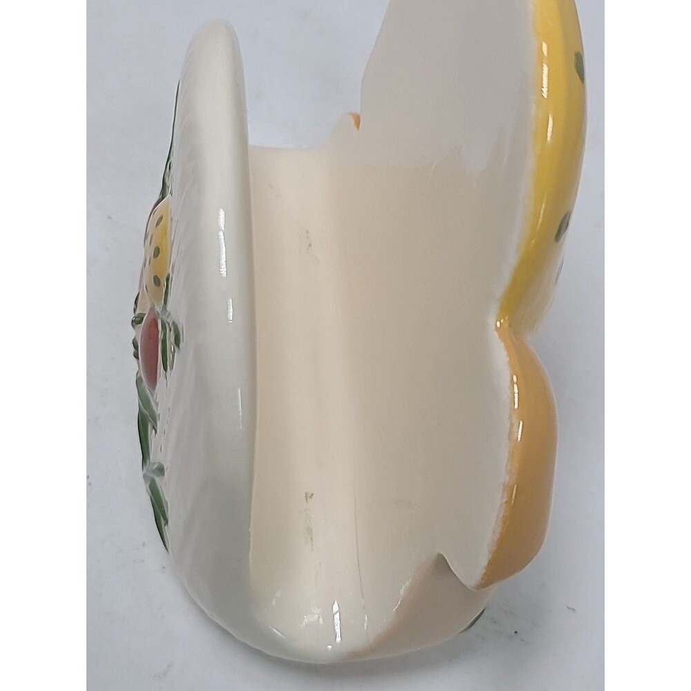 Vintage Ceramic Mushroom Napkin Holder 1970's tan brown - Picture 6 of 6